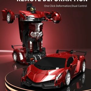 Transform Car Robot Sport Car with Remote Control (Red) GO-TCR-104-FM