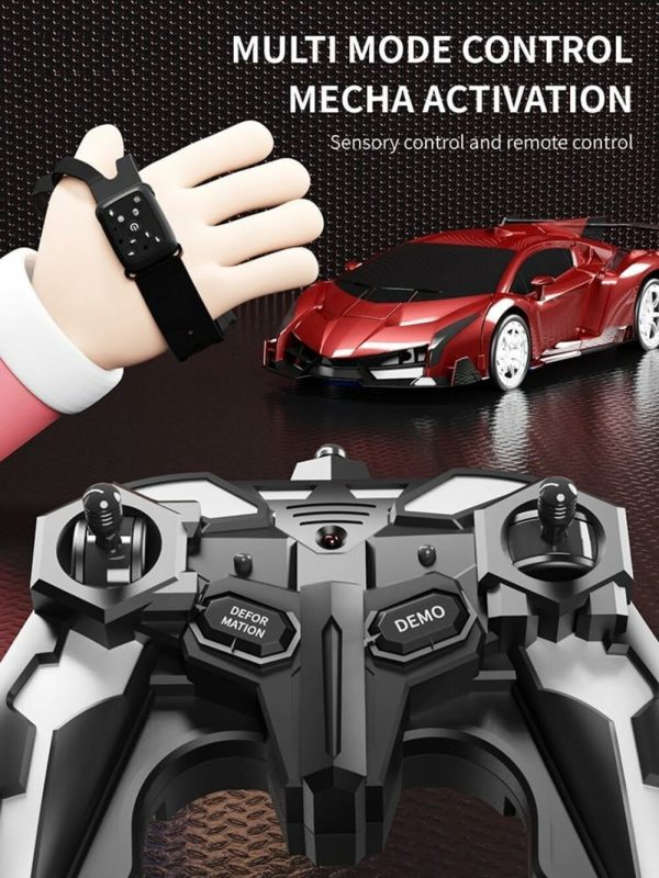 Transform Car Robot Sport Car with Remote Control (Red) GO-TCR-104-FM