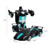 Transform Car Robot Sport Car with Remote Control (Black Cyan)