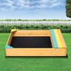 Wooden Kids Backyard Sandbox Children Outdoor Play Toy Sandpit